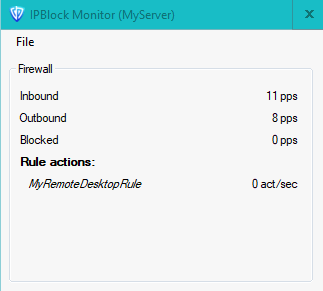 IPBlock client monitor