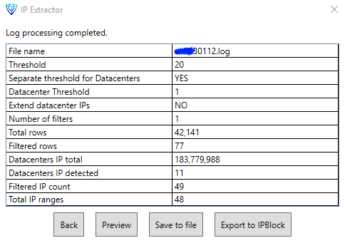 Block Curl User-Agent save result